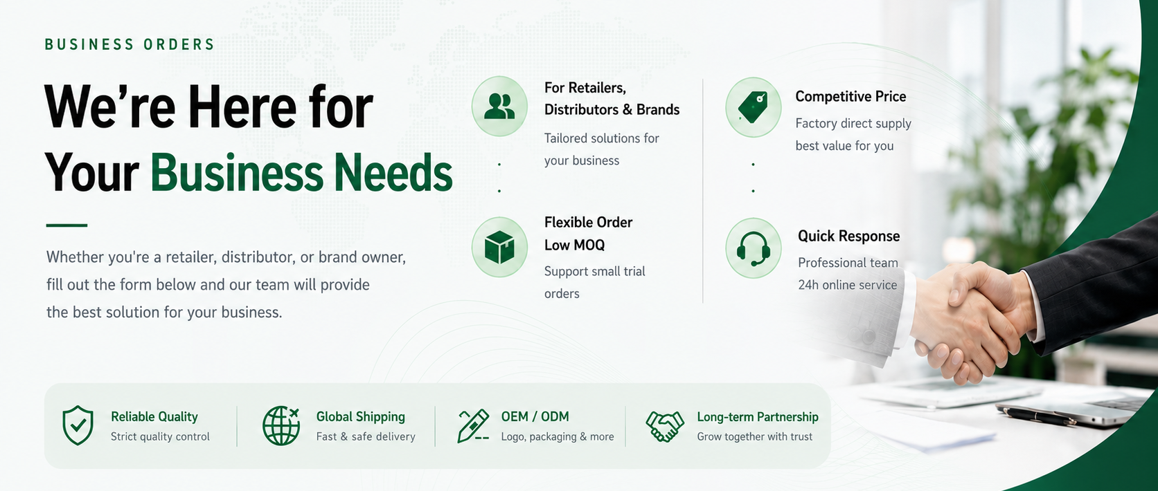 Business Orders inquiry service for retailers distributors and brand owners