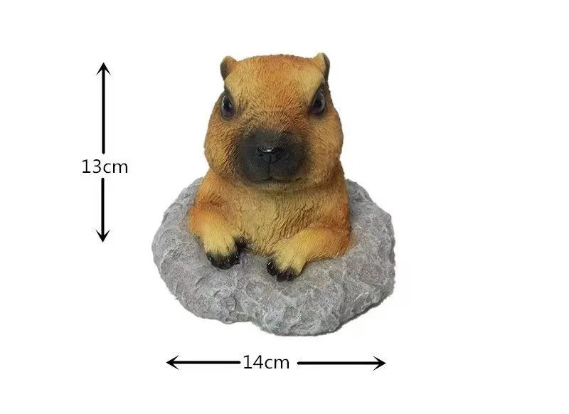 cute realistic capybara garden statue outdoor patio decor