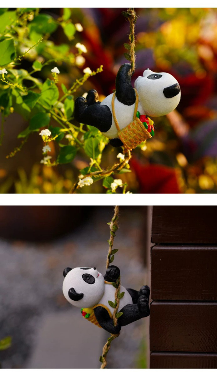 cute climbing squirrel garden statue outdoor wall art decor for patio