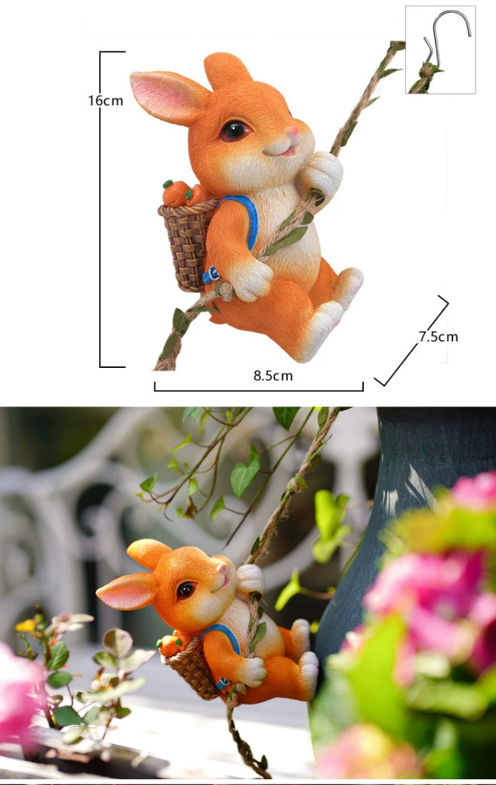 cute climbing squirrel garden statue outdoor wall art decor for patio