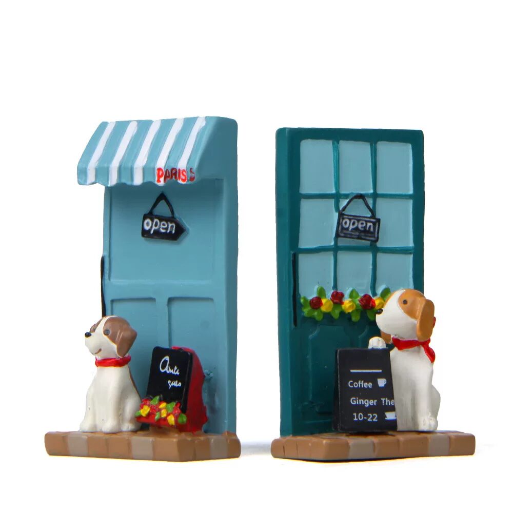 cute miniature dog figurines: adorable desk & home decor ornaments