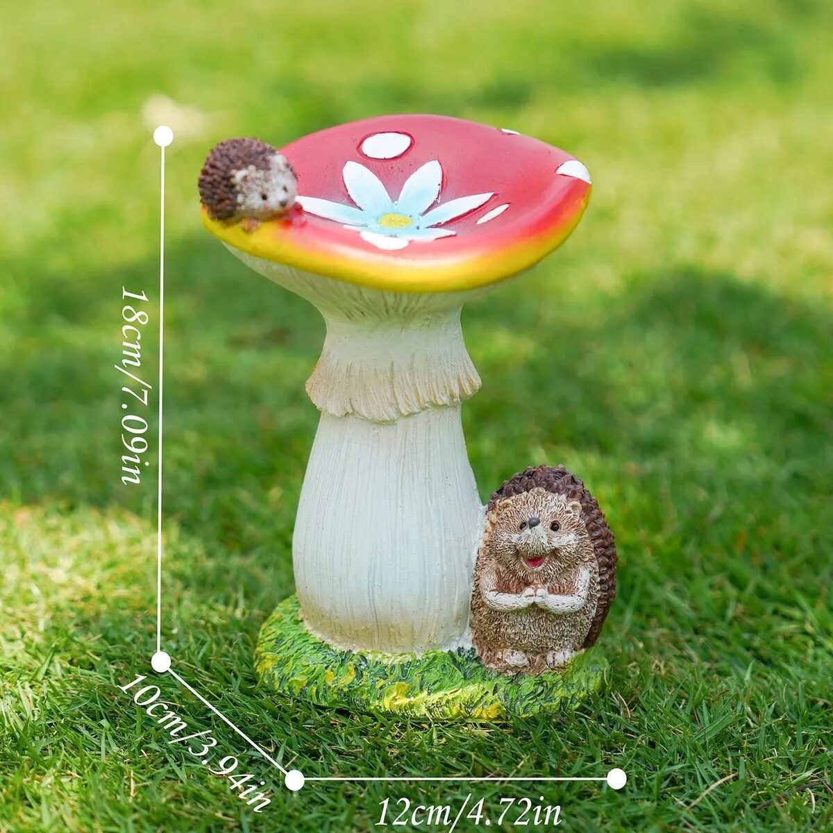 cute outdoor mushroom garden statues & whimsical fairy lawn decor