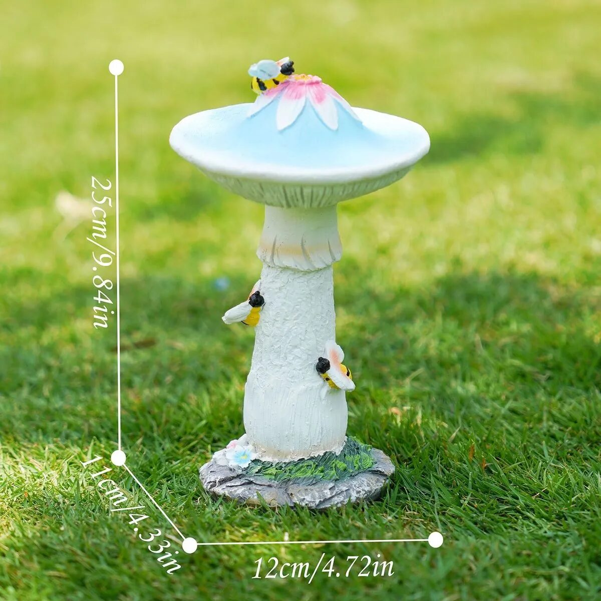 cute outdoor mushroom garden statues & whimsical fairy lawn decor