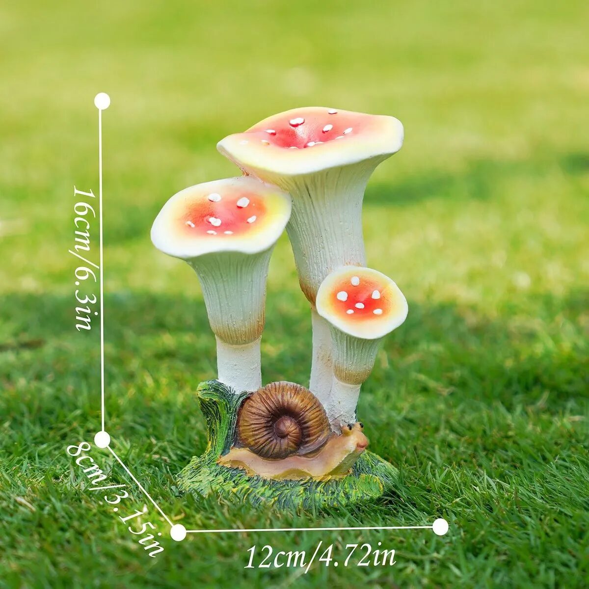 cute outdoor mushroom garden statues & whimsical fairy lawn decor