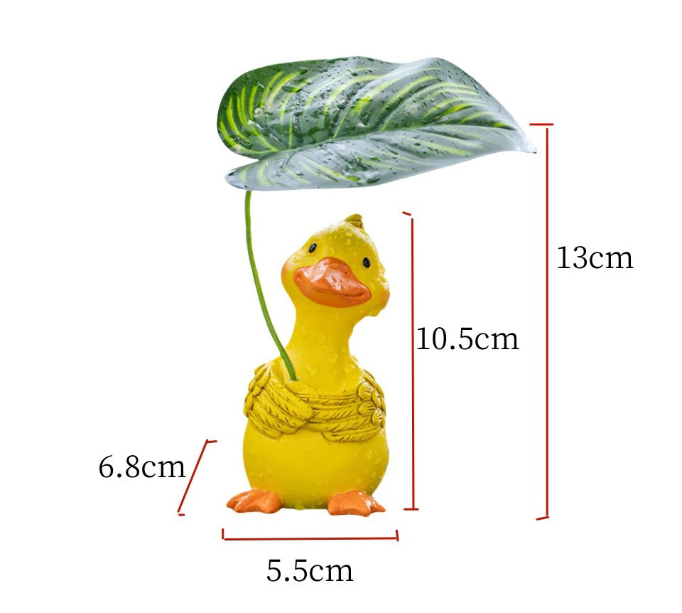 cute resin duck figurines: charming garden pond & fish tank decor