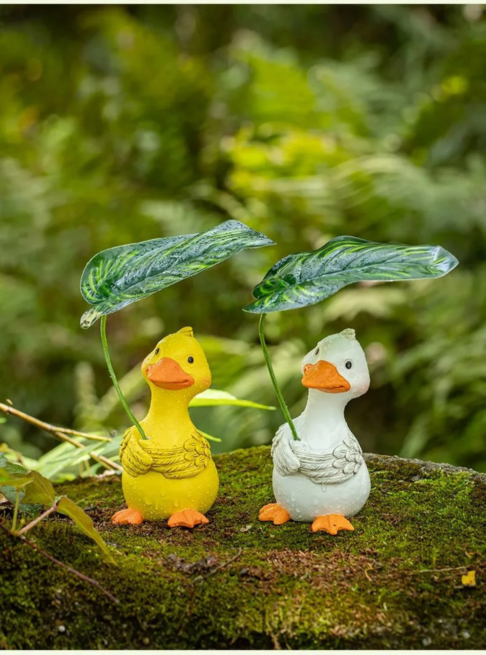 cute resin duck figurines: charming garden pond & fish tank decor