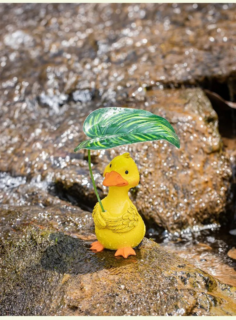 cute resin duck figurines: charming garden pond & fish tank decor