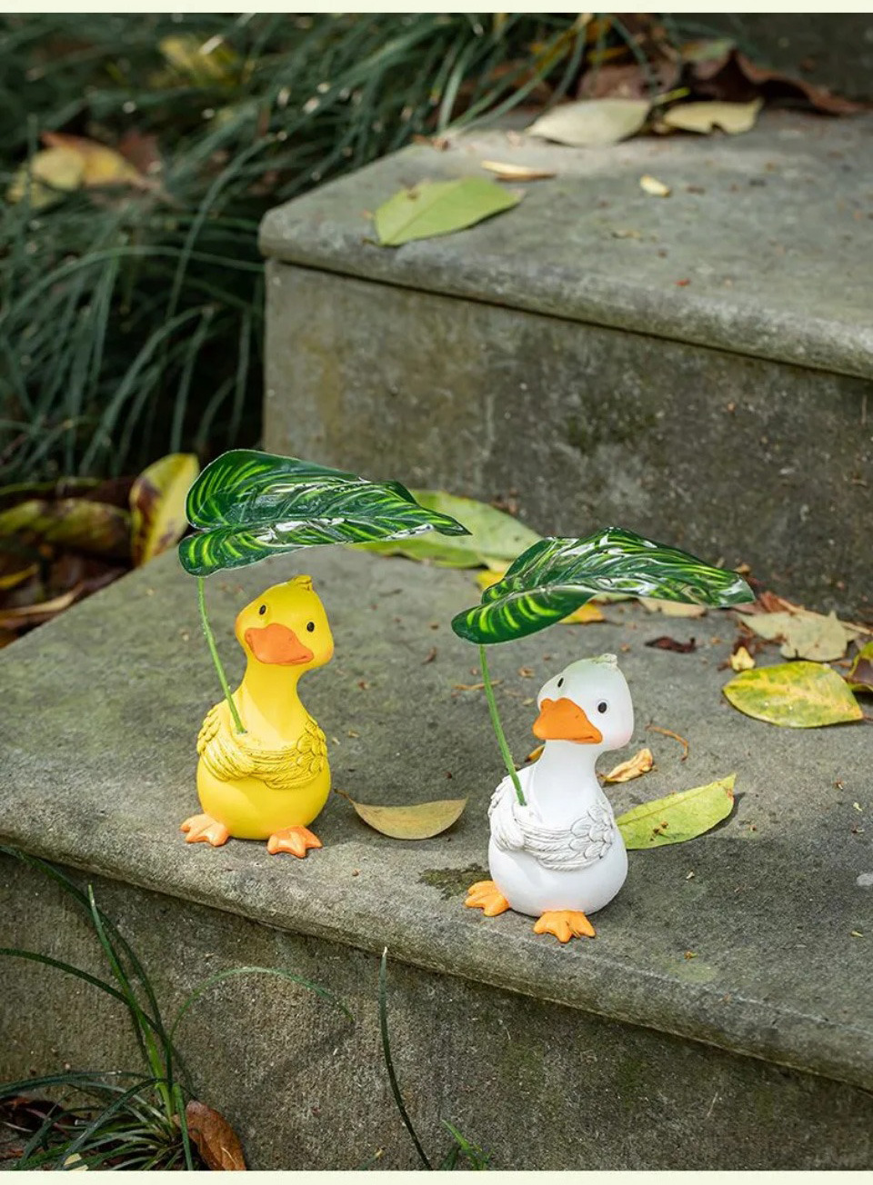 cute resin duck figurines: charming garden pond & fish tank decor