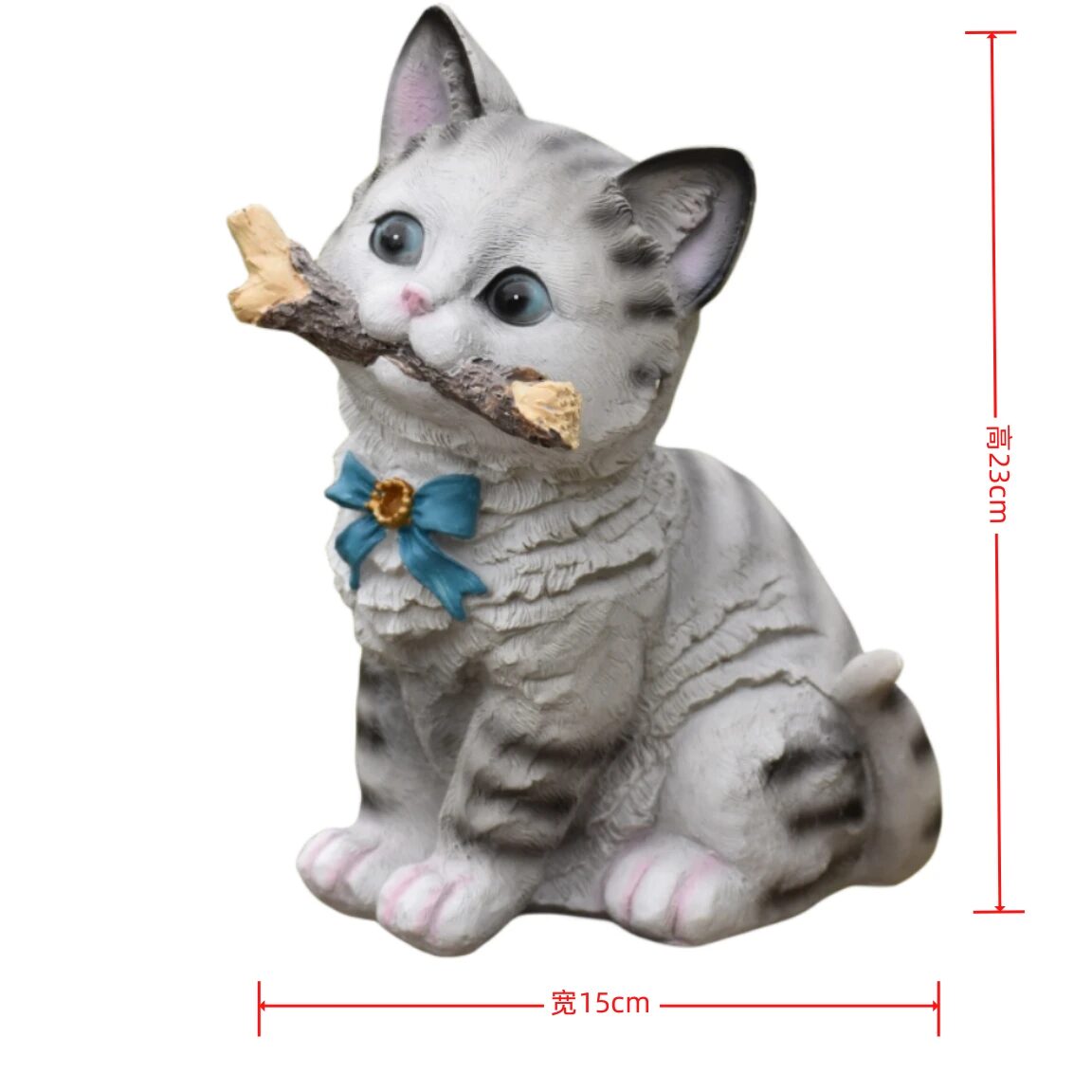 adorable kitten garden statue outdoor patio lawn balcony decor