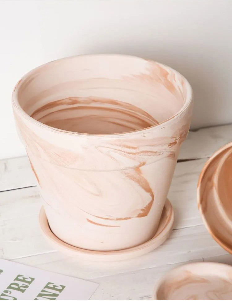 stylish macchiato terracotta succulent planter breathable clay pot for office