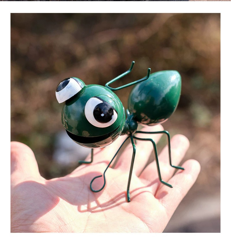 creative metal ant snail wall decor rustic garden ornaments
