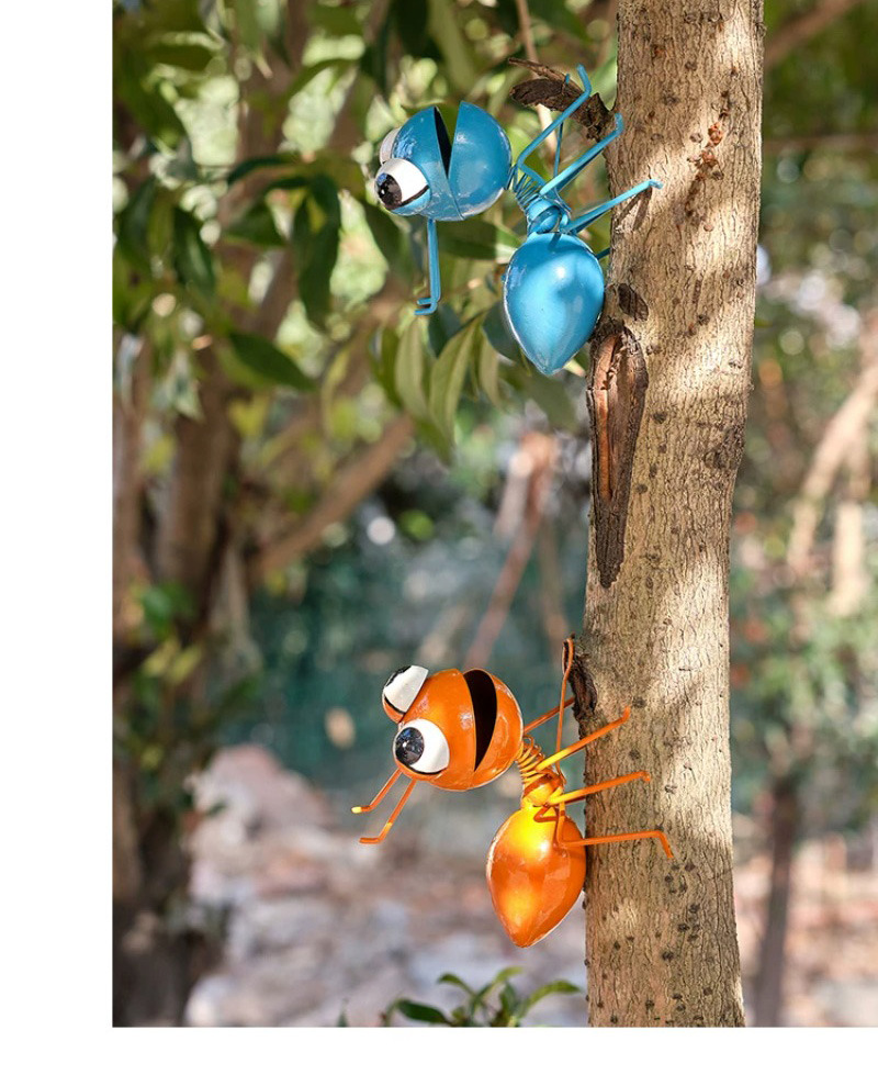 creative metal ant snail wall decor rustic garden ornaments
