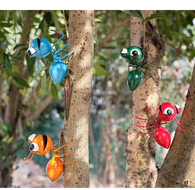 creative metal ant snail wall decor rustic garden ornaments
