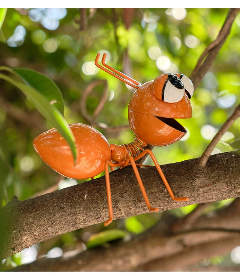creative metal ant snail wall decor rustic garden ornaments