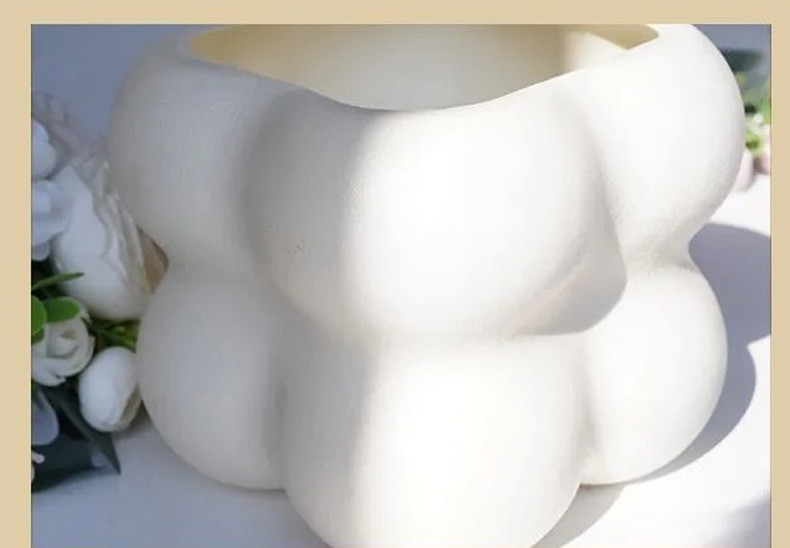 nordic minimalist cloud shaped ceramic planter for modern home decor