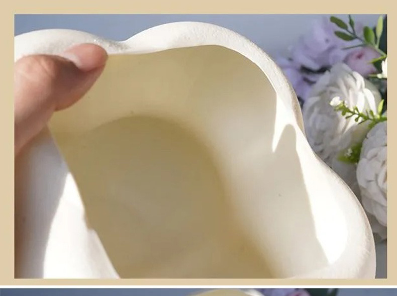 nordic minimalist cloud shaped ceramic planter for modern home decor
