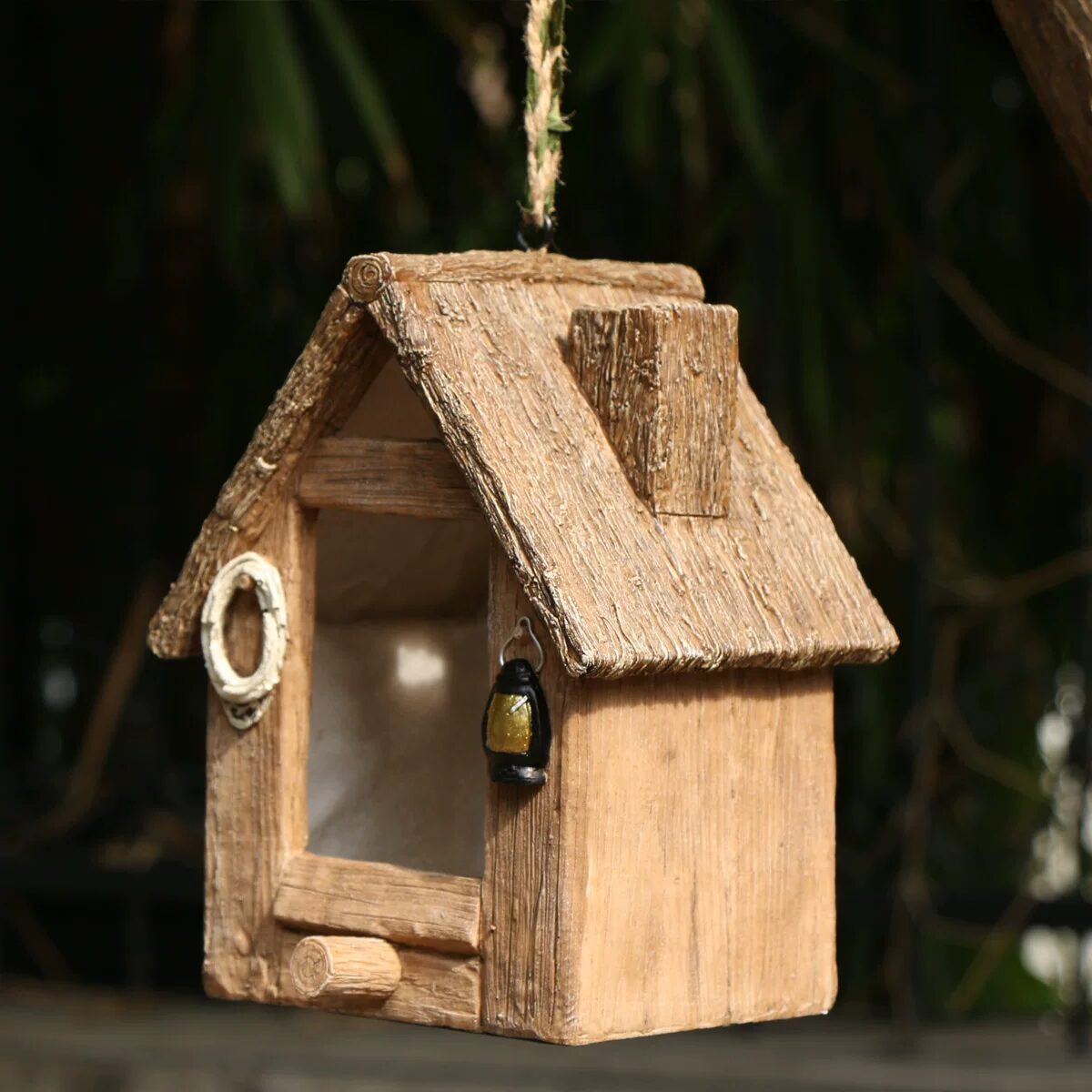 charming garden birdhouse ornaments for outdoor tree decoration