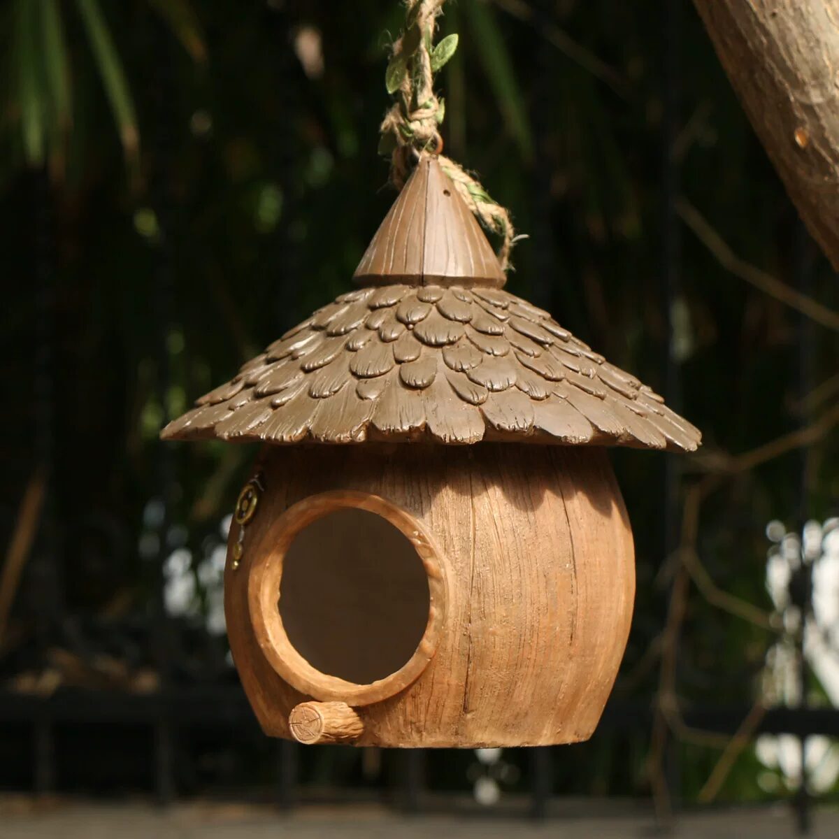 charming garden birdhouse ornaments for outdoor tree decoration