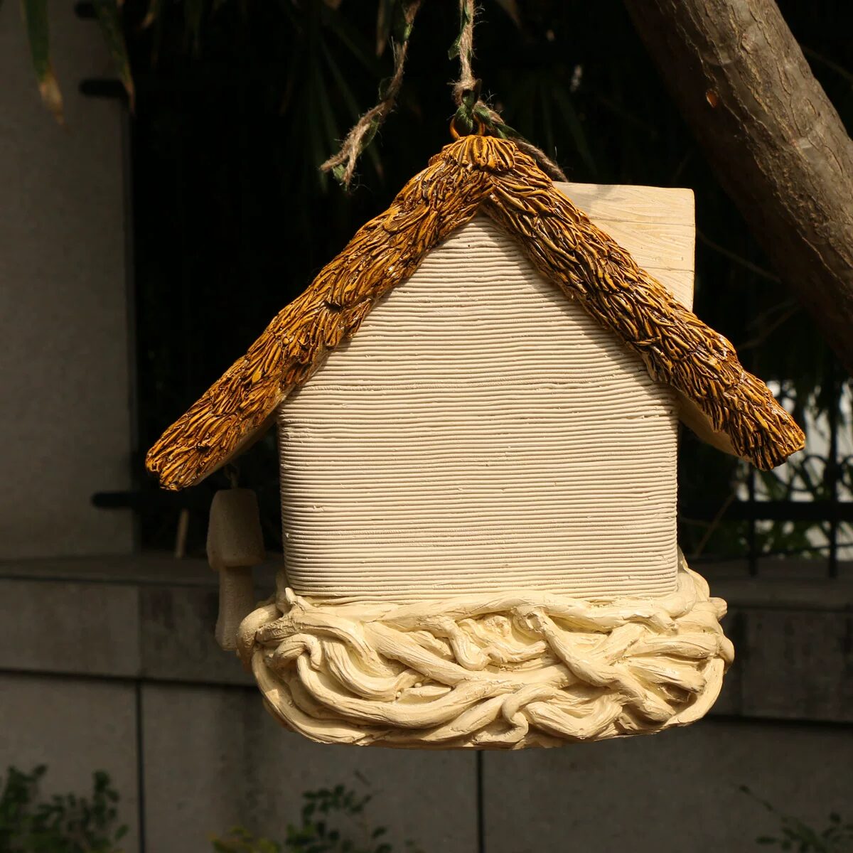 charming garden birdhouse ornaments for outdoor tree decoration