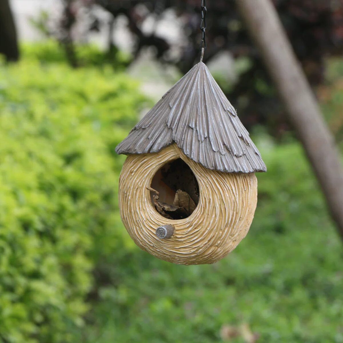 charming garden birdhouse ornaments for outdoor tree decoration