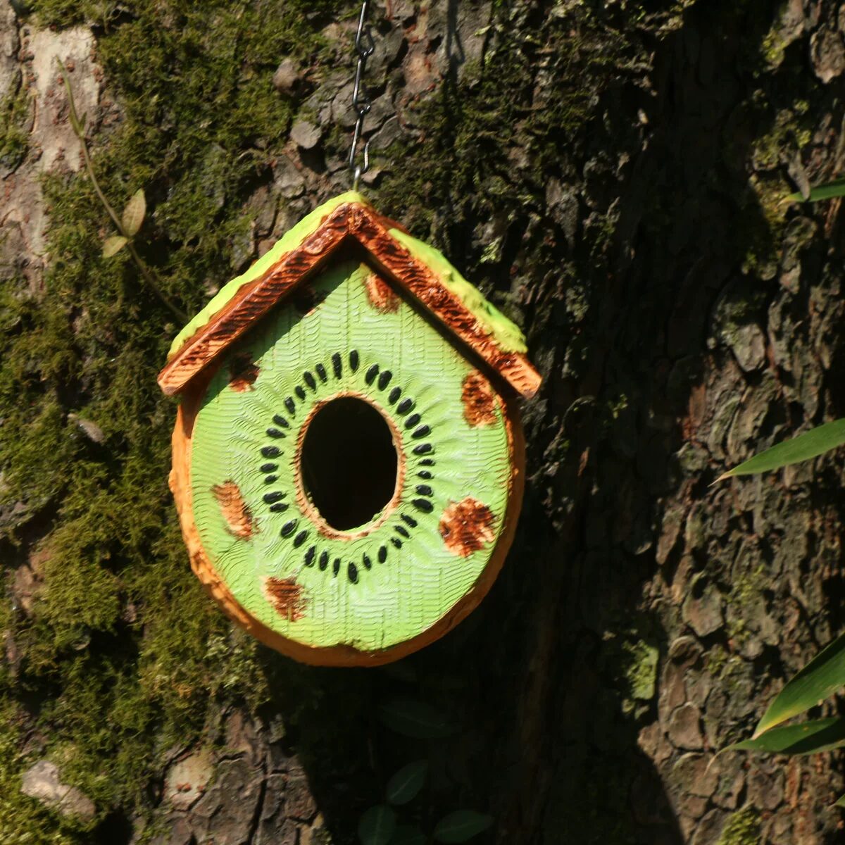charming garden birdhouse ornaments for outdoor tree decoration