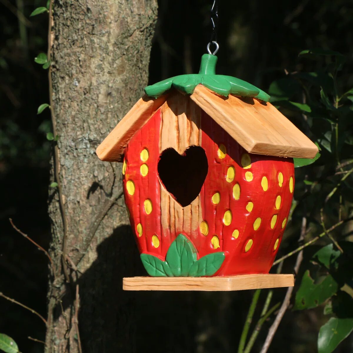 charming garden birdhouse ornaments for outdoor tree decoration
