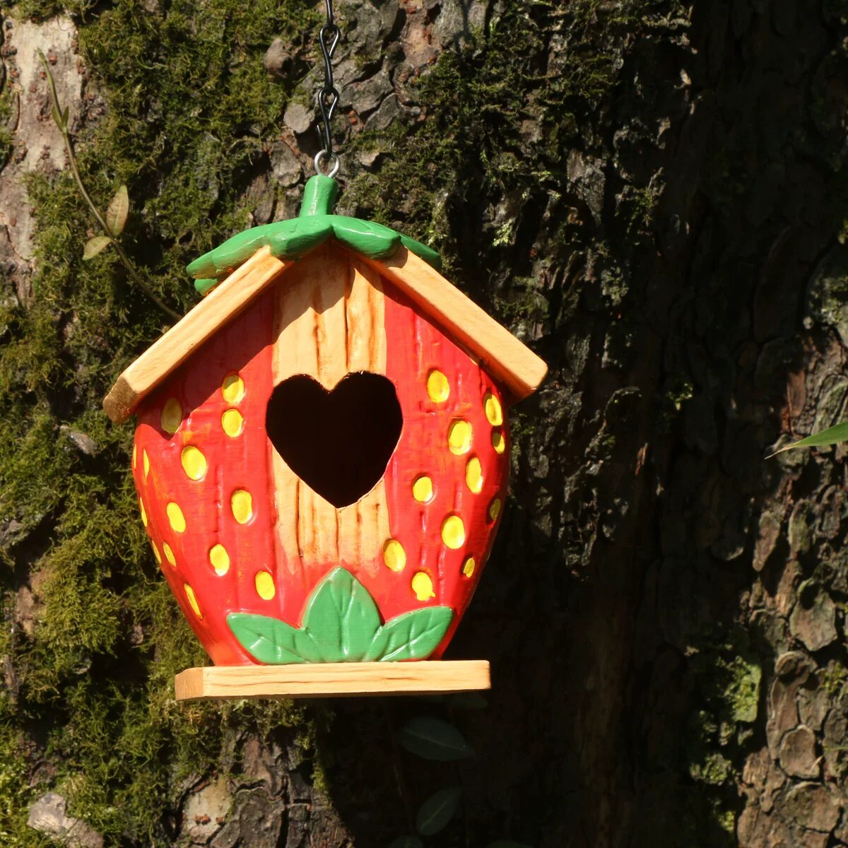 charming garden birdhouse ornaments for outdoor tree decoration