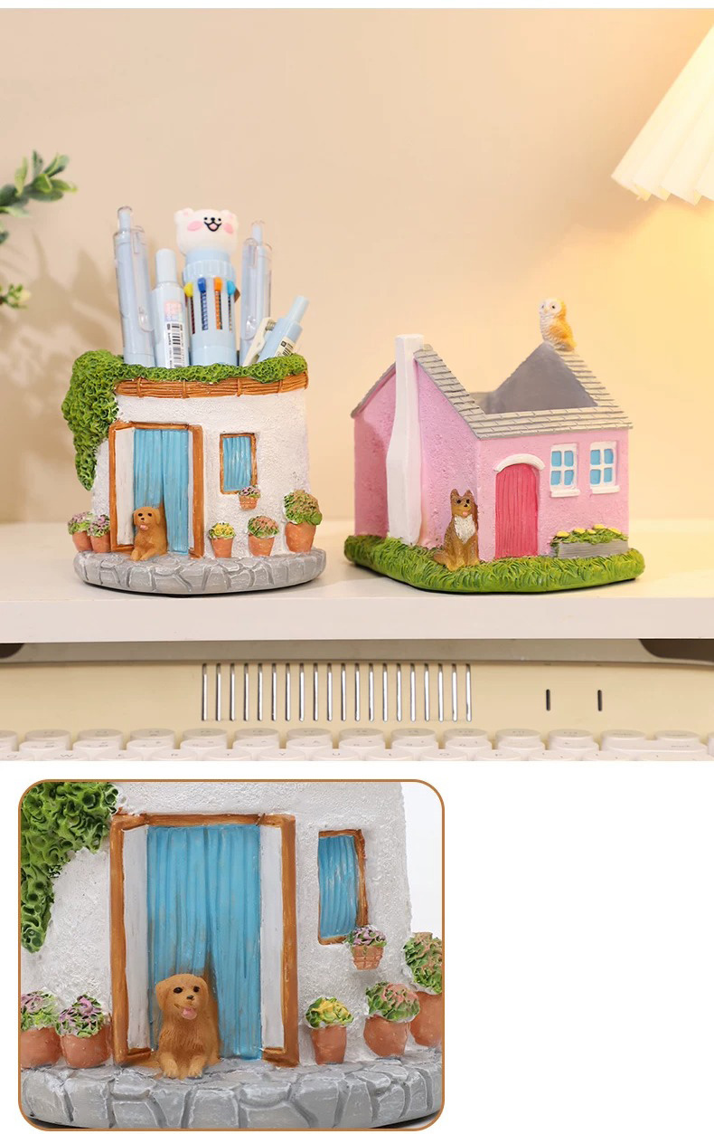 charming miniature house succulent planter pot for fairy gardens
