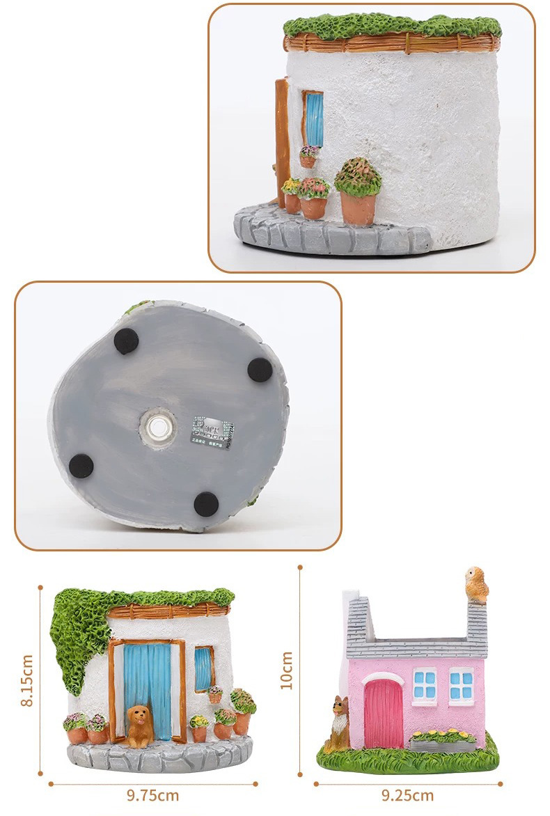 charming miniature house succulent planter pot for fairy gardens