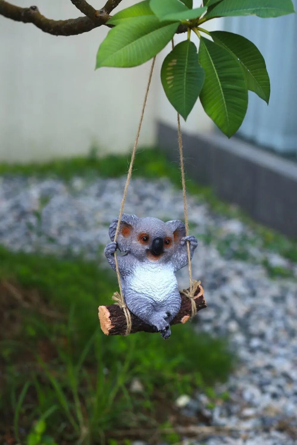 charming swinging koala figurine outdoor garden tree hanging ornament