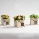 Ceramic Cafe House Succulent Planter Indoor Pot
