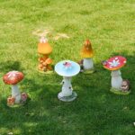 Cute Outdoor Mushroom Garden Statues and Fairy Lawn Decor