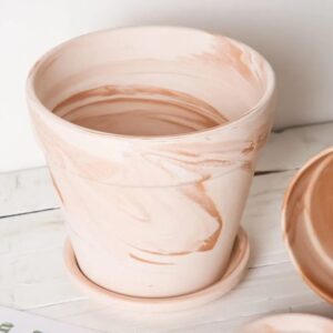 stylish macchiato terracotta succulent planter breathable clay pot for office