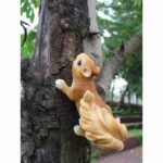 Realistic Resin Squirrel Tree Decor Statues for Garden