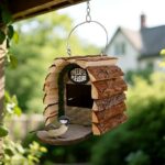 Rustic Wooden Birdhouse Feeder Decor and Wild Birds