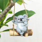 Swinging Koala Figurine Outdoor Garden Tree Hanging Ornament