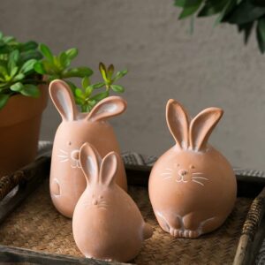 cute terracotta animal figurines for charming garden & home decor