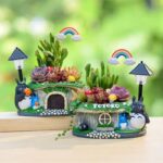 Totoro Succulent Planter with LED Light - DIY Gift Kit