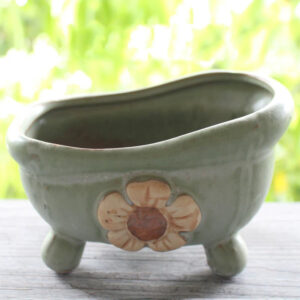 Green Bathtub Flower Succulent Pot
