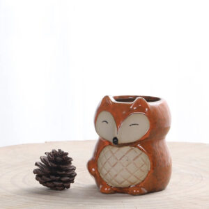Orange Fox Succulent Planter