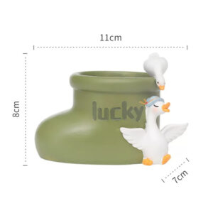 Green Boot Duck Planter