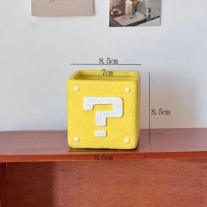 Yellow Question Block Planter