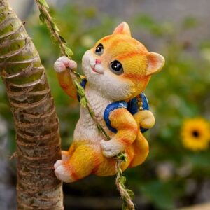 Tabby Cat with Blue Backpack