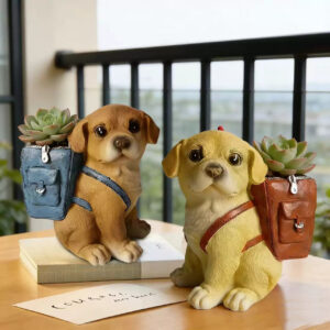 Labrador Duo Backpack Planter Set