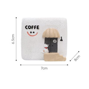 Coffee Cat House Planter 3in