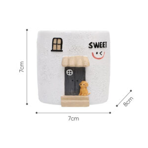 Sweet Dog House Planter 3in