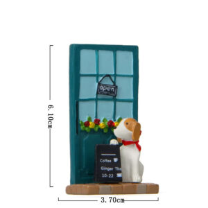 Coffee Shop Dog Figurine
