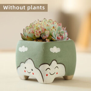 C-Set of Six Round Cloud Pots
