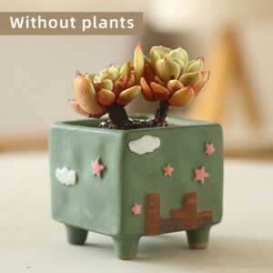 D-Yellow Four-Legged Cloud Pot