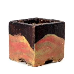 Square Black Red Block